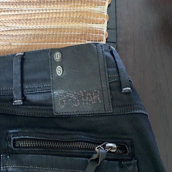 EUC G Star raw black coated jeans size 26 /32 - Picture 6 of 10